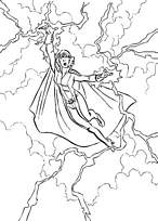 coloriage x men la foudre